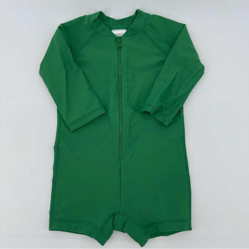 Hanna Andersson Green Baby Boy Swim Rash Guard
